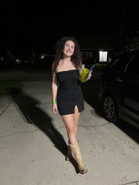 Strapless Black Cocktail Dress